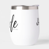 Aangepaste oom Est. Moderne penseelscripttypografi (Links)