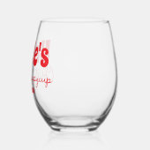 Aangepaste oom kerst Sippy Cup Wijnglas Zonder Voet (Links)