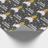 Aangepaste Oompa Loompa Happy Birthday Cadeaupapier (Hoek)