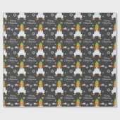 Aangepaste Oompa Loompa kerstsnowflake Graphic Cadeaupapier (Vlak)