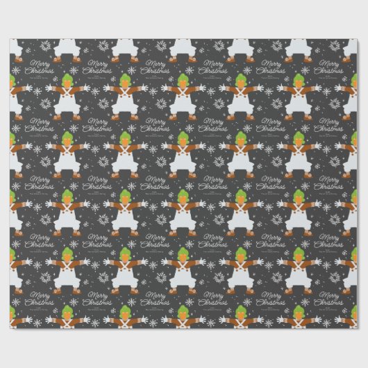 Aangepaste Oompa Loompa kerstsnowflake Graphic Cadeaupapier (Vlak)