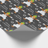 Aangepaste Oompa Loompa kerstsnowflake Graphic Cadeaupapier (Hoek)