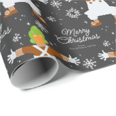 Aangepaste Oompa Loompa kerstsnowflake Graphic Cadeaupapier (Rol Hoek)