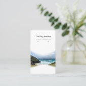 Aangepaste oorbel sieraden display Kaart Afsprakenkaartje (Staand voorkant)