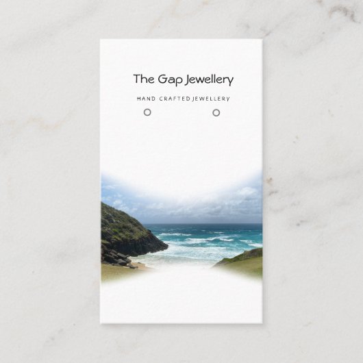 Aangepaste oorbel sieraden display Kaart Afsprakenkaartje (Voorkant)