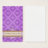 Aangepaste Oorsprongskaarten Paarse  DisplayCard Visitekaartjes (Voorkant /achterkant)
