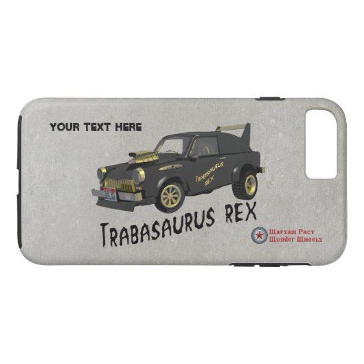 Aangepaste Oost-Duitse Trabant-auto Case-Mate iPhone Case (Achterkant (Horizontaal))