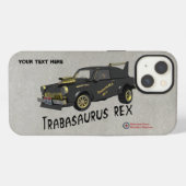 Aangepaste Oost-Duitse Trabant-auto iPhone Hoesje (Achterkant horizontaal)