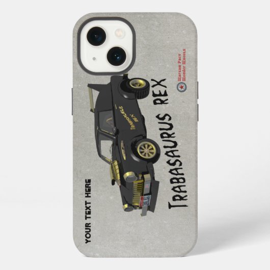 Aangepaste Oost-Duitse Trabant-auto iPhone Hoesje (Achterkant)
