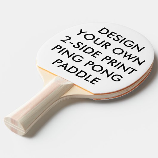 Aangepaste, op maat gemaakte 2-zijdig pingpongaddl tafeltennisbatje (Voorkant Gekanteld)