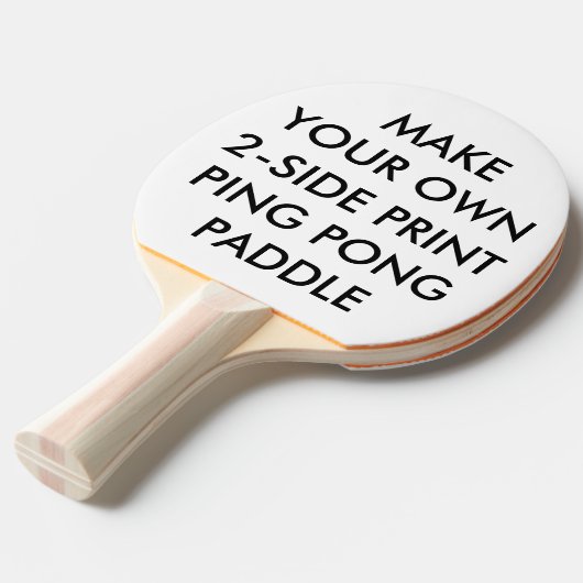 Aangepaste, op maat gemaakte 2-zijdig pingpongaddl tafeltennisbatje (Voorkant Gekanteld)