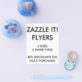 Aangepaste, op maat gemaakte 4,5 x 5,6-inch brochu flyer (Enkel)