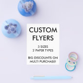 Aangepaste, op maat gemaakte 4,5 x 5,6-inch brochu flyer (Enkel)