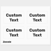 Aangepaste / op maat gemaakte / Gepersonaliseerd n Rechthoekige Sticker (Vel)