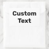 Aangepaste / op maat gemaakte / Gepersonaliseerd n Rechthoekige Sticker (Tas)