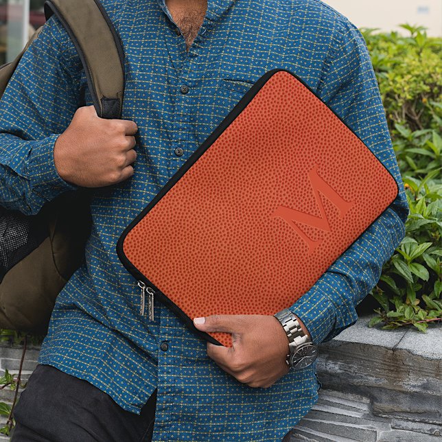 Aangepaste, op maat gesneden lederen honkbal laptop sleeve (Creator heeft geüpload)