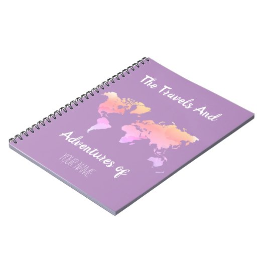 Aangepaste, op reizen gebaseerde laptop notitieboek (Linkerzijde)