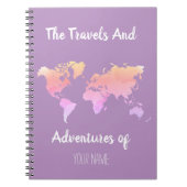 Aangepaste, op reizen gebaseerde laptop notitieboek (Voorkant)