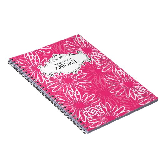 Aangepaste, op spiraalvormige basis geplaatste not notitieboek (Rechterzijde)