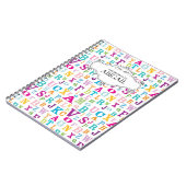 Aangepaste, op spiraalvormige basis geplaatste not notitieboek (Linkerzijde)