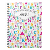 Aangepaste, op spiraalvormige basis geplaatste not notitieboek (Voorkant)