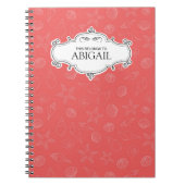 Aangepaste, op spiraalvormige basis geplaatste not notitieboek (Voorkant)