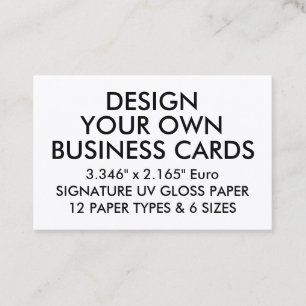 Aangepaste, op UV - GLOSS - Visitekaartjes