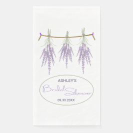 Aangepaste, op Vrijgezellenfeest gedroogde lavende Servet