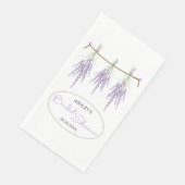 Aangepaste, op Vrijgezellenfeest gedroogde lavende Servet (Hoek)