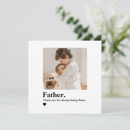 Aangepaste opa-fotokaart | vaderdag (Staand voorkant)