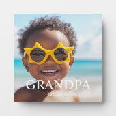 Aangepaste opa gevestigd moderne foto fotoplaat (Voorkant)
