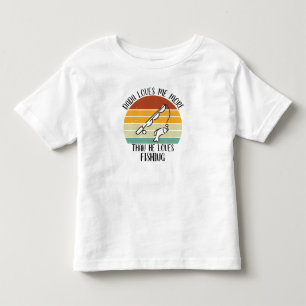 Aangepaste Opa houdt meer van mij dan van vissen Kinder Shirts