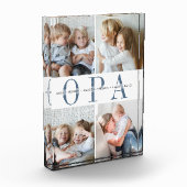 Aangepaste Opa-kleinkinderen Fotoblokken (Links)