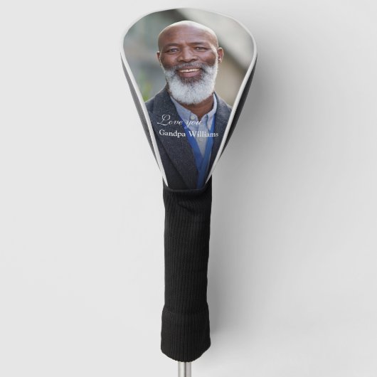 Aangepaste opa opa pa Foto personaliseren Golfheadcover (Voorkant)