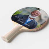 Aangepaste opa opa pa Foto personaliseren Tafeltennisbatje (Voorkant Gekanteld)
