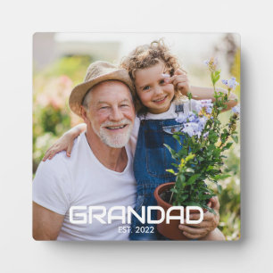 Aangepaste Opa Opgericht Modern Krachtig Foto Fotoplaat