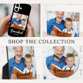 Aangepaste Opa Opgerichte Moderne Script Foto Fotoplaat