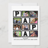 Aangepaste  Opa Vaderdag Papa  9 Foto Collage  Feestdagenkaart (Voorkant)