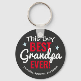 Aangepaste opa voor beste opa sleutelhanger