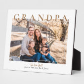 Aangepaste opa We houden van jullie fotonamen Fotoplaat (Zijkant)