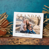 Aangepaste opa We houden van jullie fotonamen Fotoplaat (Zijkant)