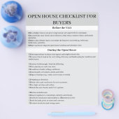 Aangepaste Open Huis Checklist voor Kopers Flyer (Enkel)