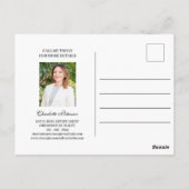 Aangepaste open huis-verkoopmakelaars  briefkaart (Achterkant)