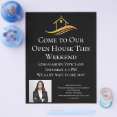 Aangepaste Open Huis Welkom van Makelaarskantoor Flyer (Enkel)