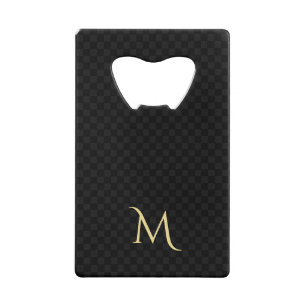 Aangepaste opening voor creditcard voor Monogram W Creditkaart Flessenopener