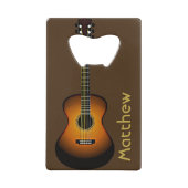Aangepaste opening voor Guitar Design Bottle Creditkaart Flessenopener (Voorkant)