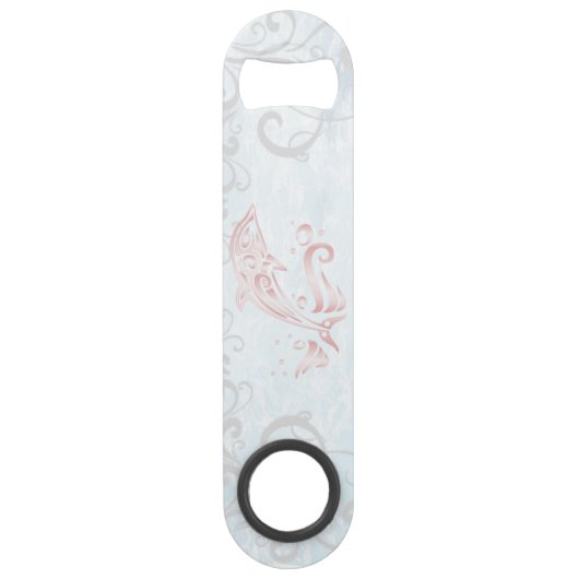 Aangepaste opening voor roze dolfijn speed flessenopener (Achterkant)