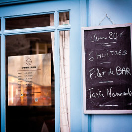 Aangepaste openingstijden Venster Cling Raamsticker