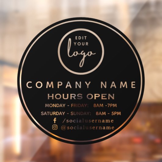 Aangepaste openingstijden vensterfolie raamsticker (Vel 2)