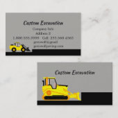 Aangepaste opgraving graven Aangepast Visitekaartj Visitekaartje (Voorkant / Achterkant)